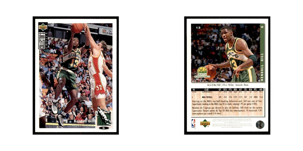 1994 Upper Deck Collector's Choice Kendall Gill Seattle SuperSonics #13