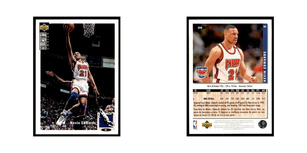 1994 Upper Deck Collector's Choice Kevin Edwards Nets #36