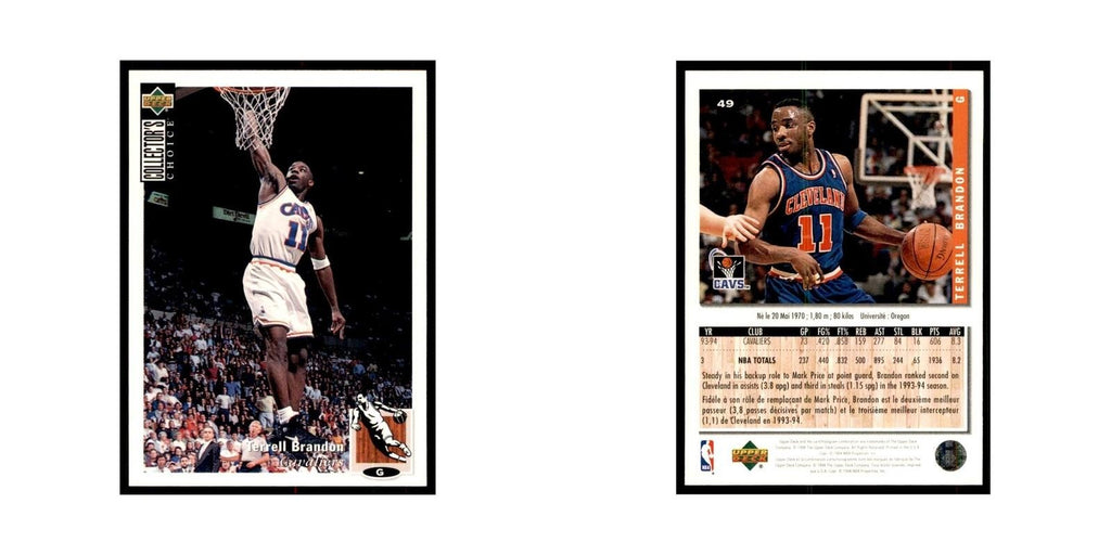1994 Upper Deck Collector's Choice Terrell Brandon Cavaliers #49
