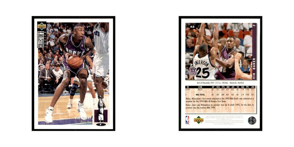1994 Upper Deck Collector's Choice Vin Baker Bucks #42
