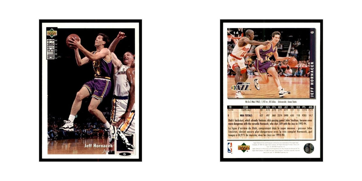 1994 Upper Deck Collector's Choice Jeff Hornacek Jazz #14