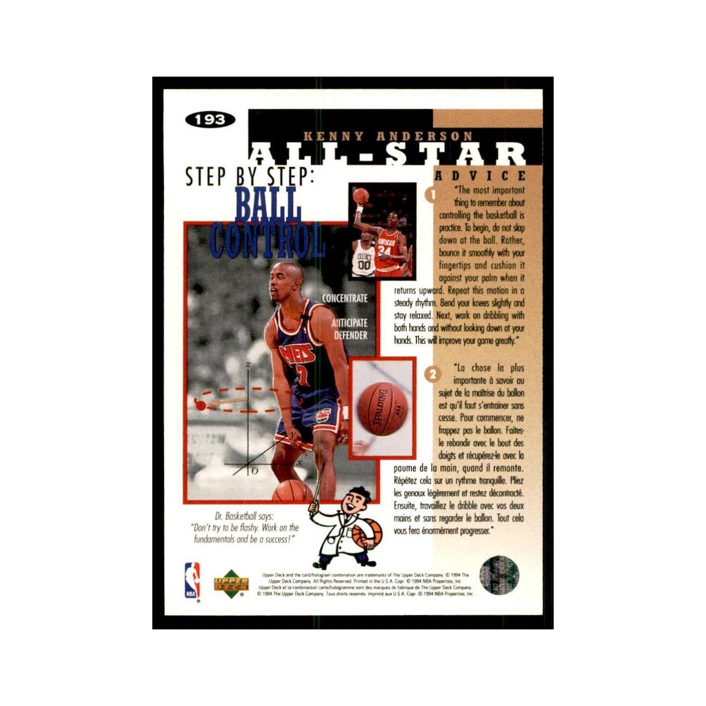 1994 Upper Deck Collector's Choice Kenny Anderson Nets #193