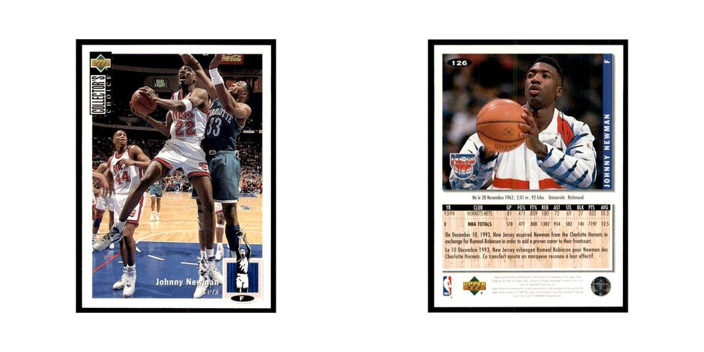 1994 Upper Deck Collector's Choice Johnny Newman Nets #126