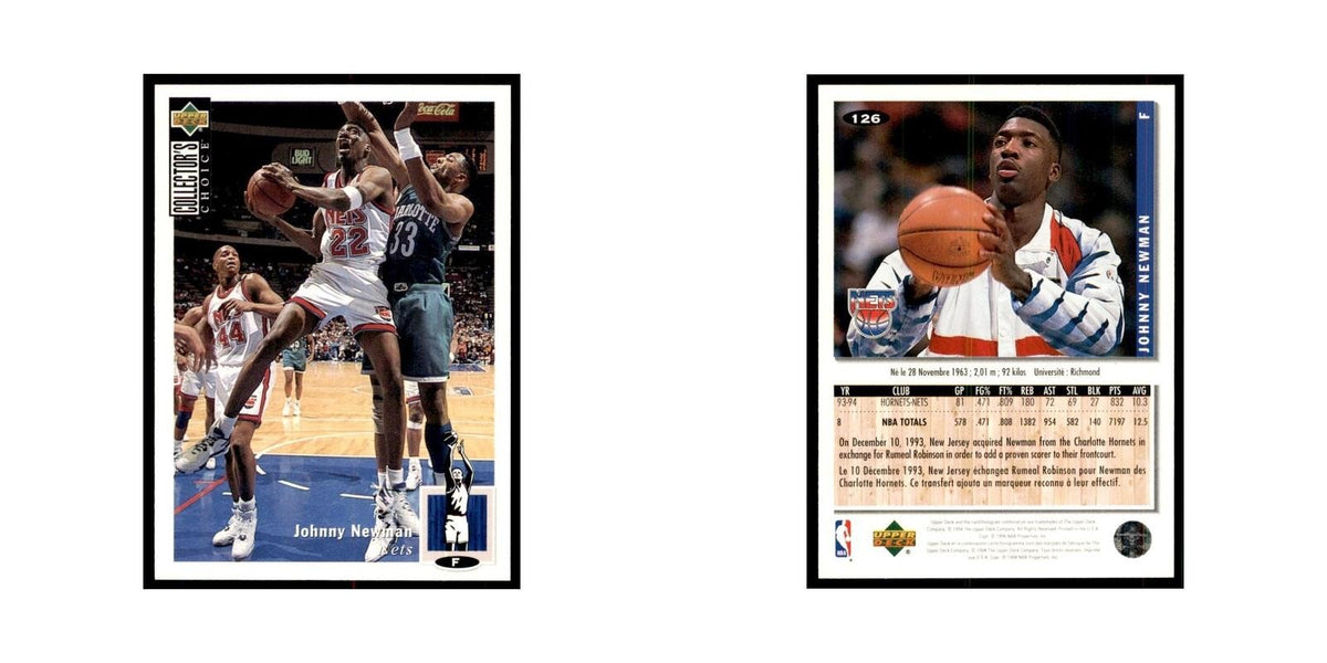 1994 Upper Deck Collector's Choice Johnny Newman Nets #126