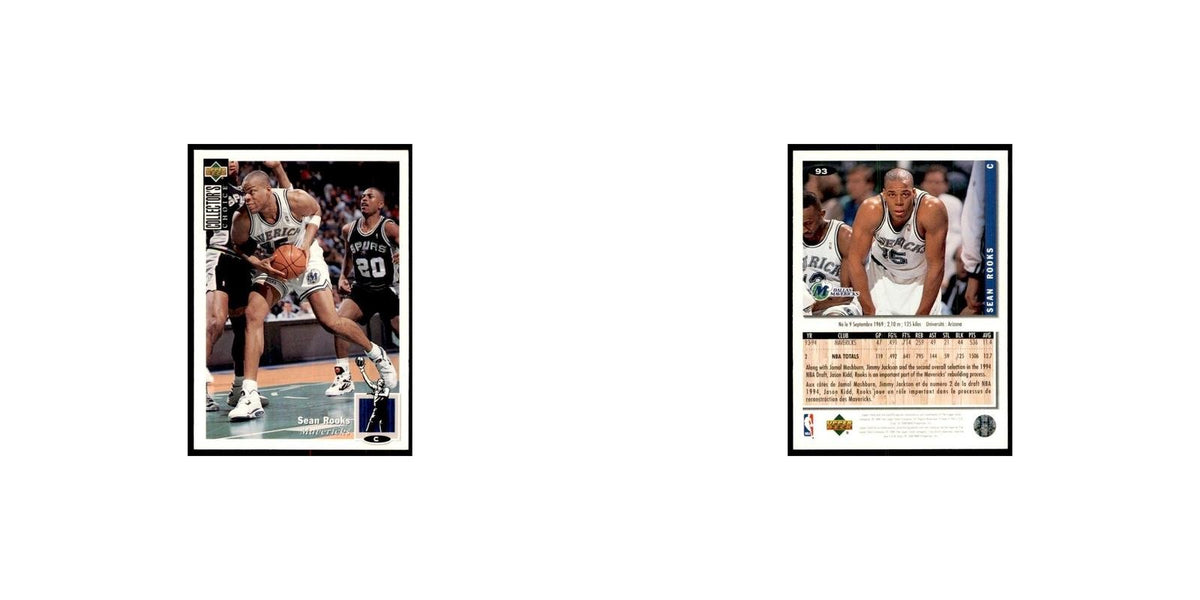 1994 Upper Deck Collector's Choice Sean Rooks Mavericks #93