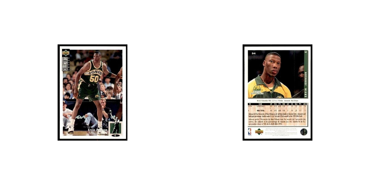 1994 Upper Deck Collector's Choice Ervin Johnson Seattle SuperSonics #94