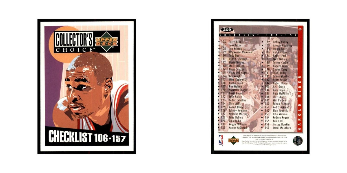 1994 Upper Deck Collector's Choice Harold Miner Heat #209