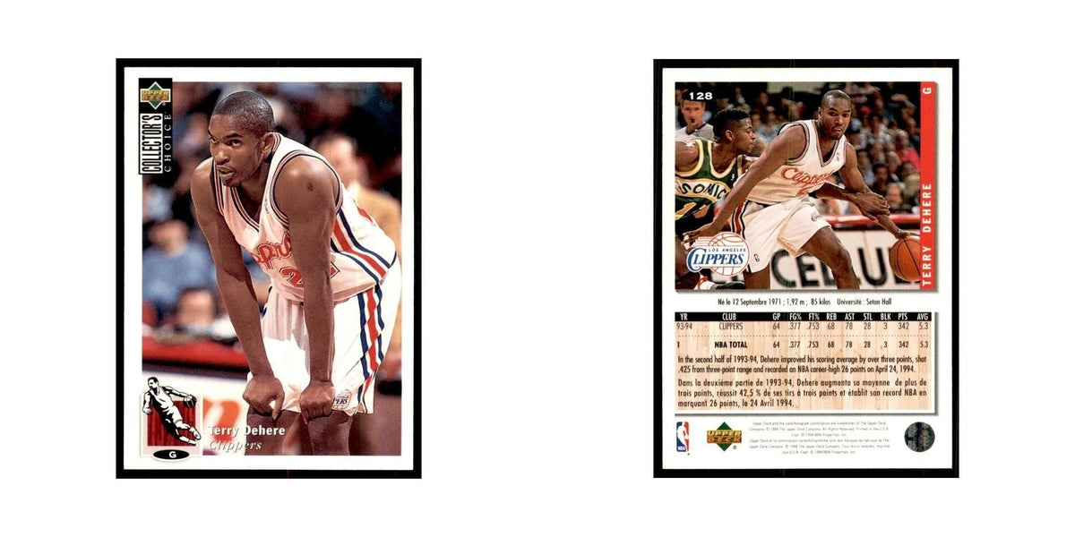 1994 Upper Deck Collector's Choice Terry Dehere Clippers #128