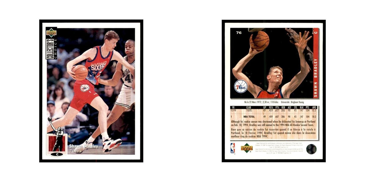 1994 Upper Deck Collector's Choice Shawn Bradley 76ers #76