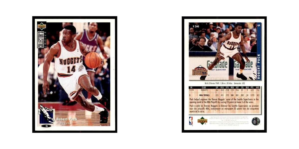 1994 Upper Deck Collector's Choice Robert Pack Nuggets #136