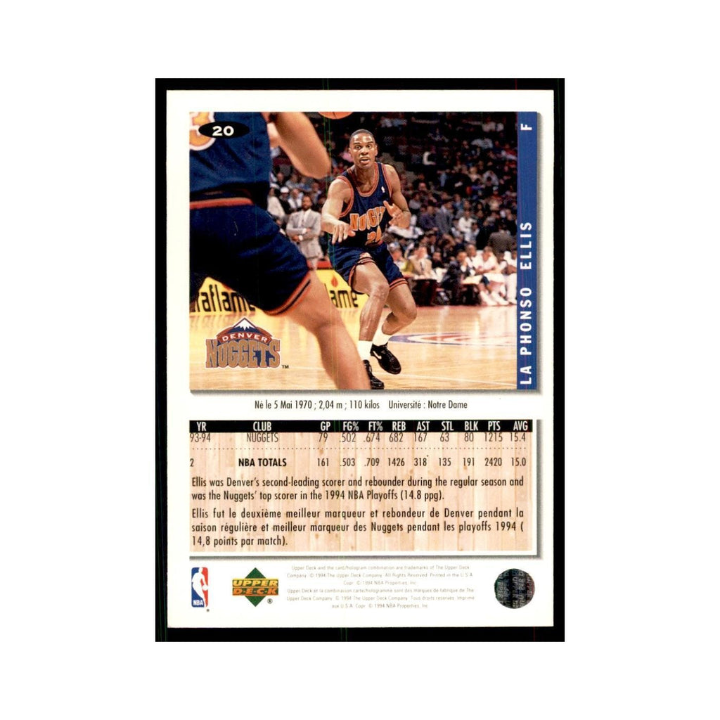 1994 Upper Deck Collector's Choice LaPhonso Ellis Nuggets #20