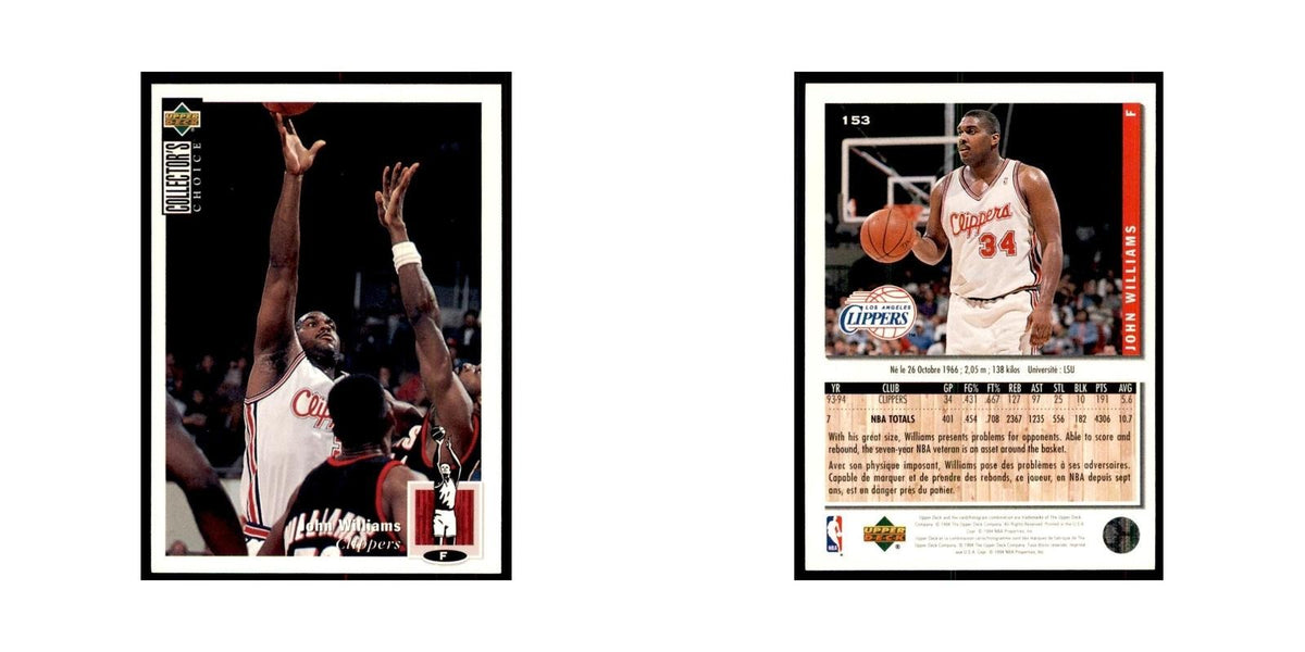 1994 Upper Deck Collector's Choice John Williams Clippers #153