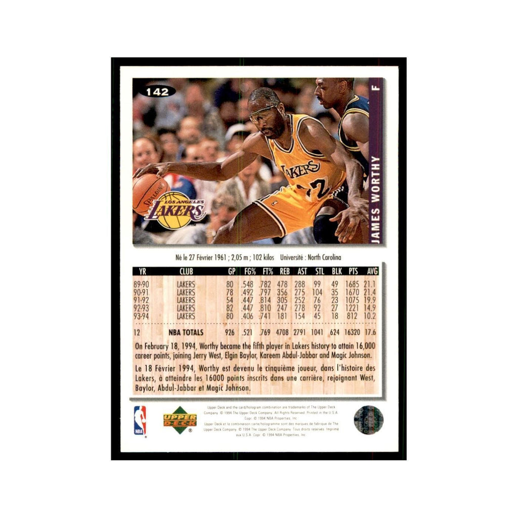1994 Upper Deck Collector's Choice James Worthy Lakers #142
