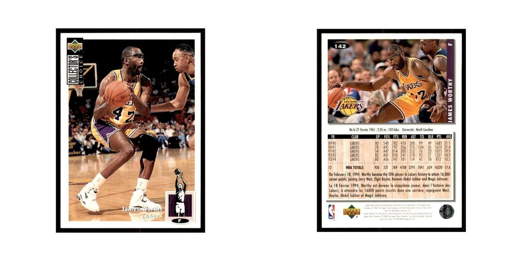 1994 Upper Deck Collector's Choice James Worthy Lakers #142