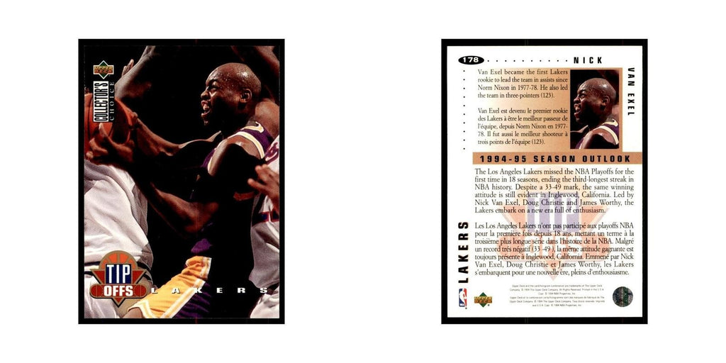 1994 Upper Deck Collector's Choice Nick Van Exel Lakers #178