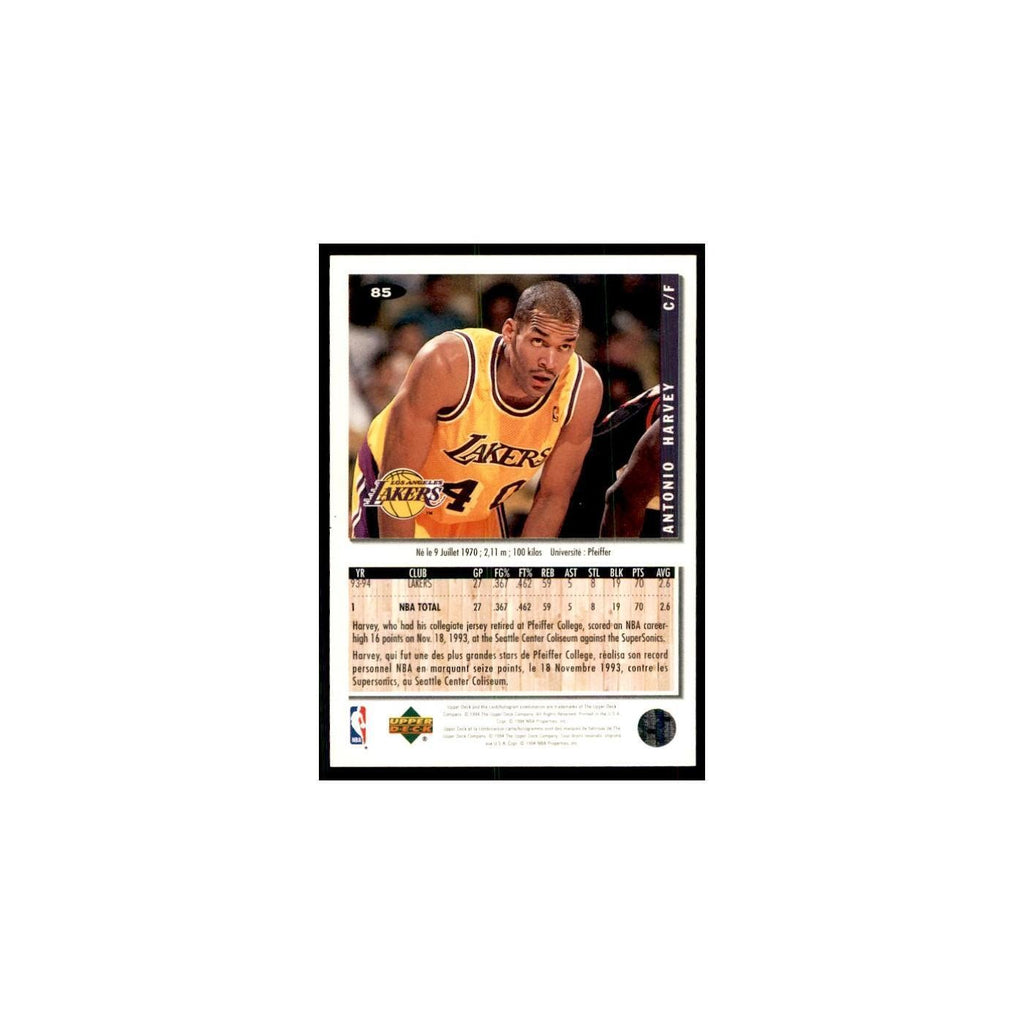 1994 Upper Deck Collector's Choice Antonio Harvey Lakers #85