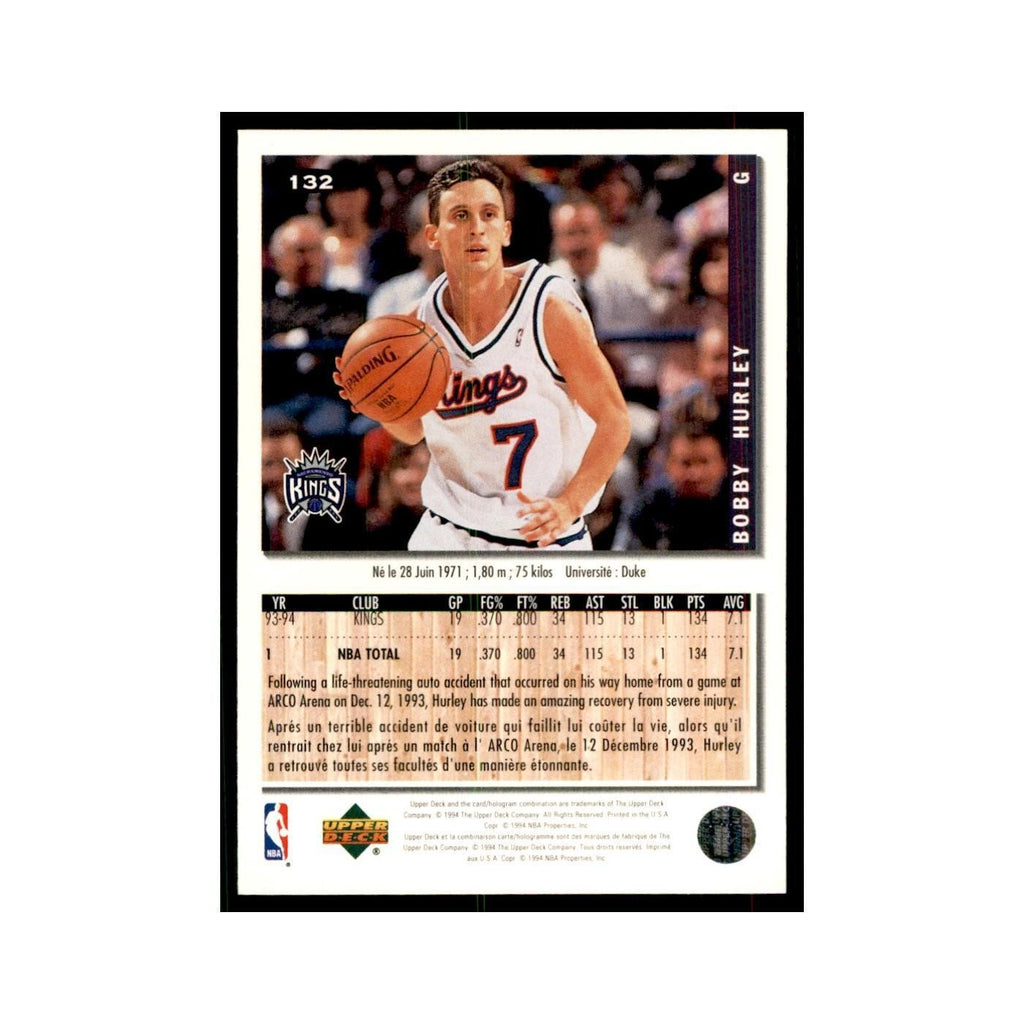 1994 Upper Deck Collector's Choice Bobby Hurley Kings #132