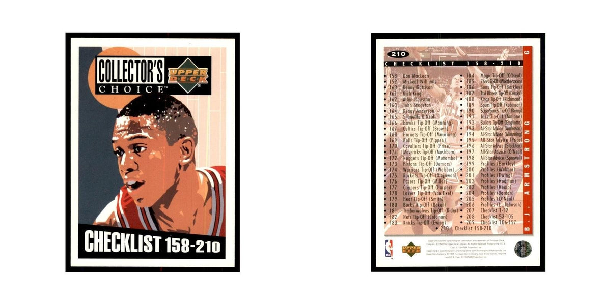 1994 Upper Deck Collector's Choice B.J. Armstrong Bulls #210