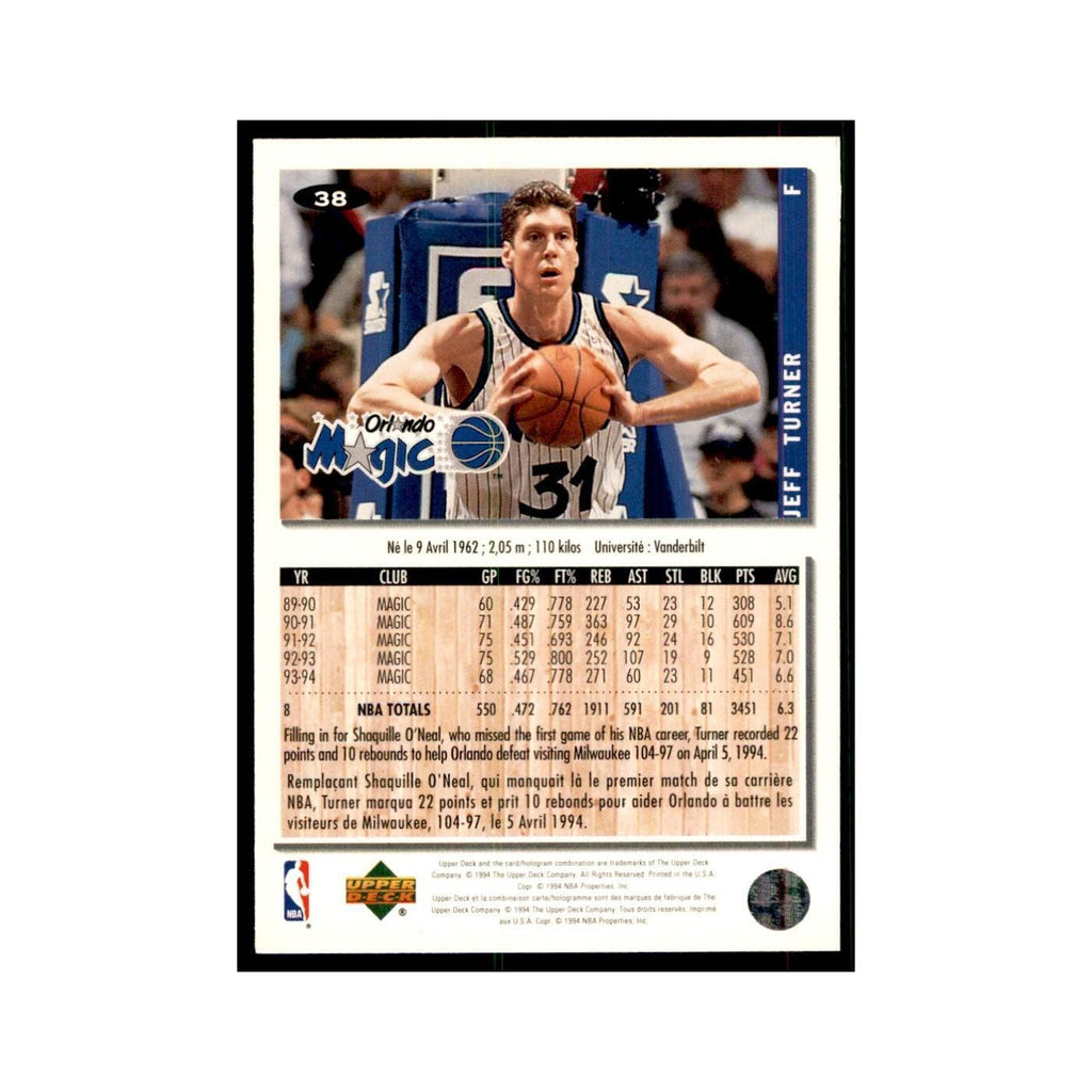1994 Upper Deck Collector's Choice Jeff Turner Magic #38