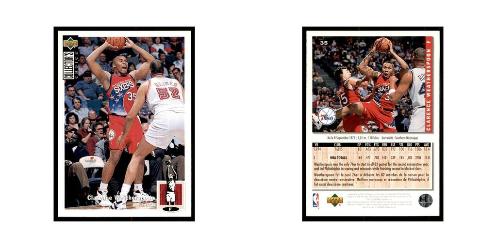 1994 Upper Deck Collector's Choice Clarence Weatherspoon 76ers #35