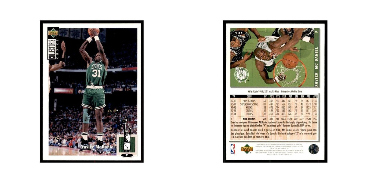 1994 Upper Deck Collector's Choice Xavier McDaniel Celtics #131
