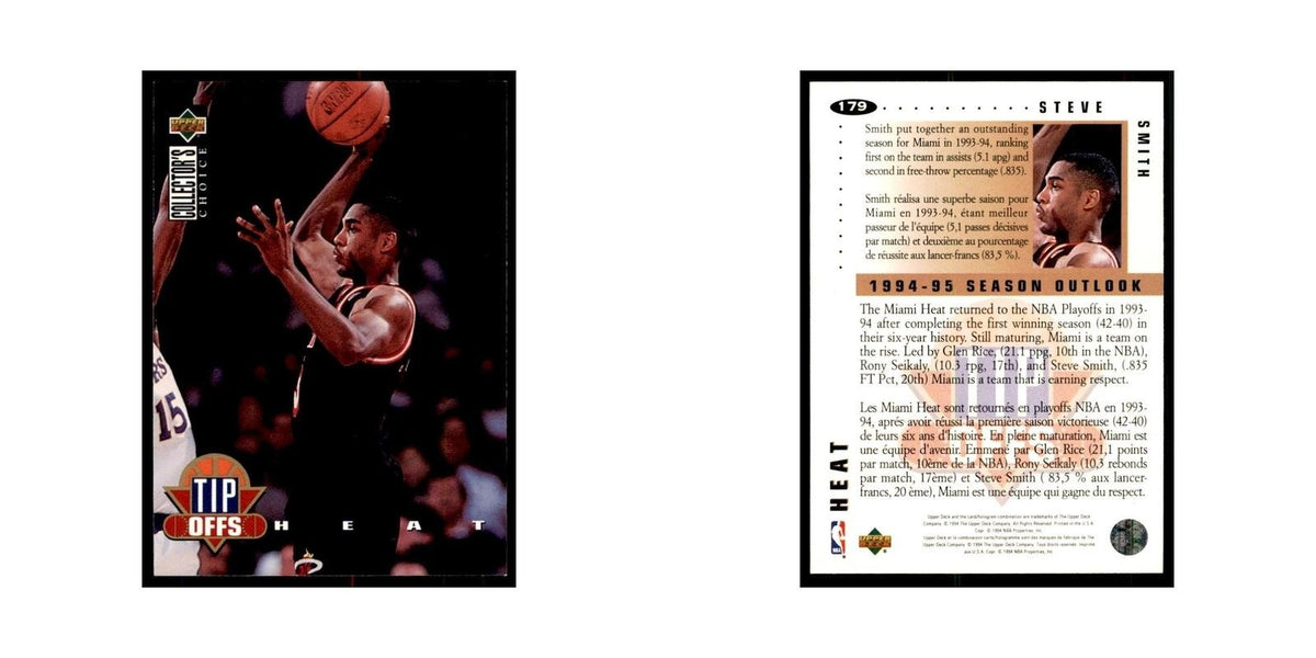 1994 Upper Deck Collector's Choice Steve Smith Heat #179
