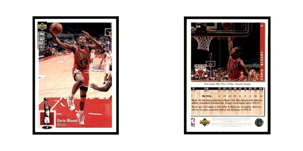 1994 Upper Deck Collector's Choice Corie Blount Bulls #29