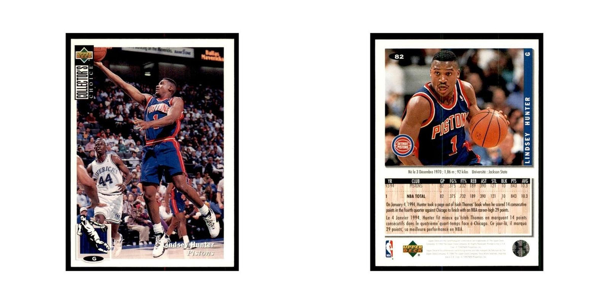 1994 Upper Deck Collector's Choice Lindsey Hunter Pistons #82