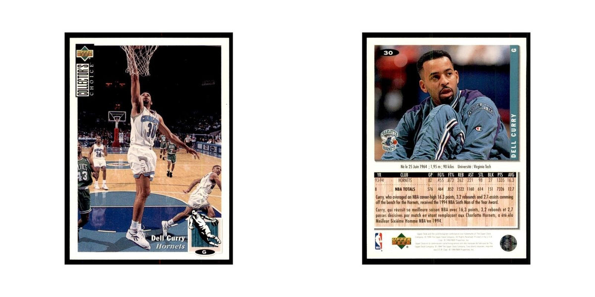 1994 Upper Deck Collector's Choice Dell Curry Hornets #30