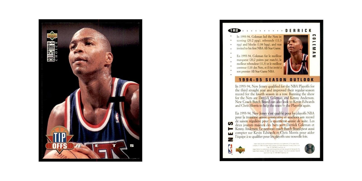 1994 Upper Deck Collector's Choice Derrick Coleman Nets #182