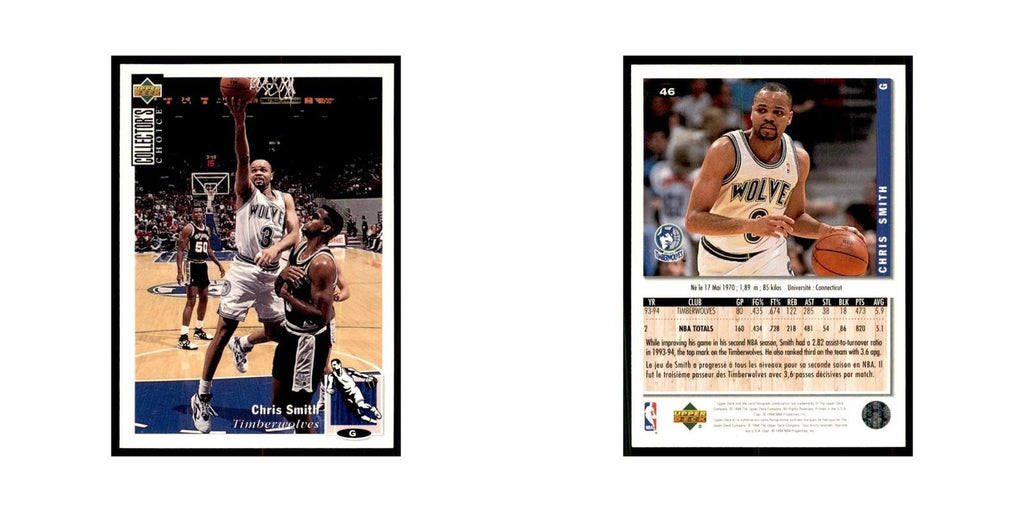 1994 Upper Deck Collector's Choice Chris Smith Timberwolves #46
