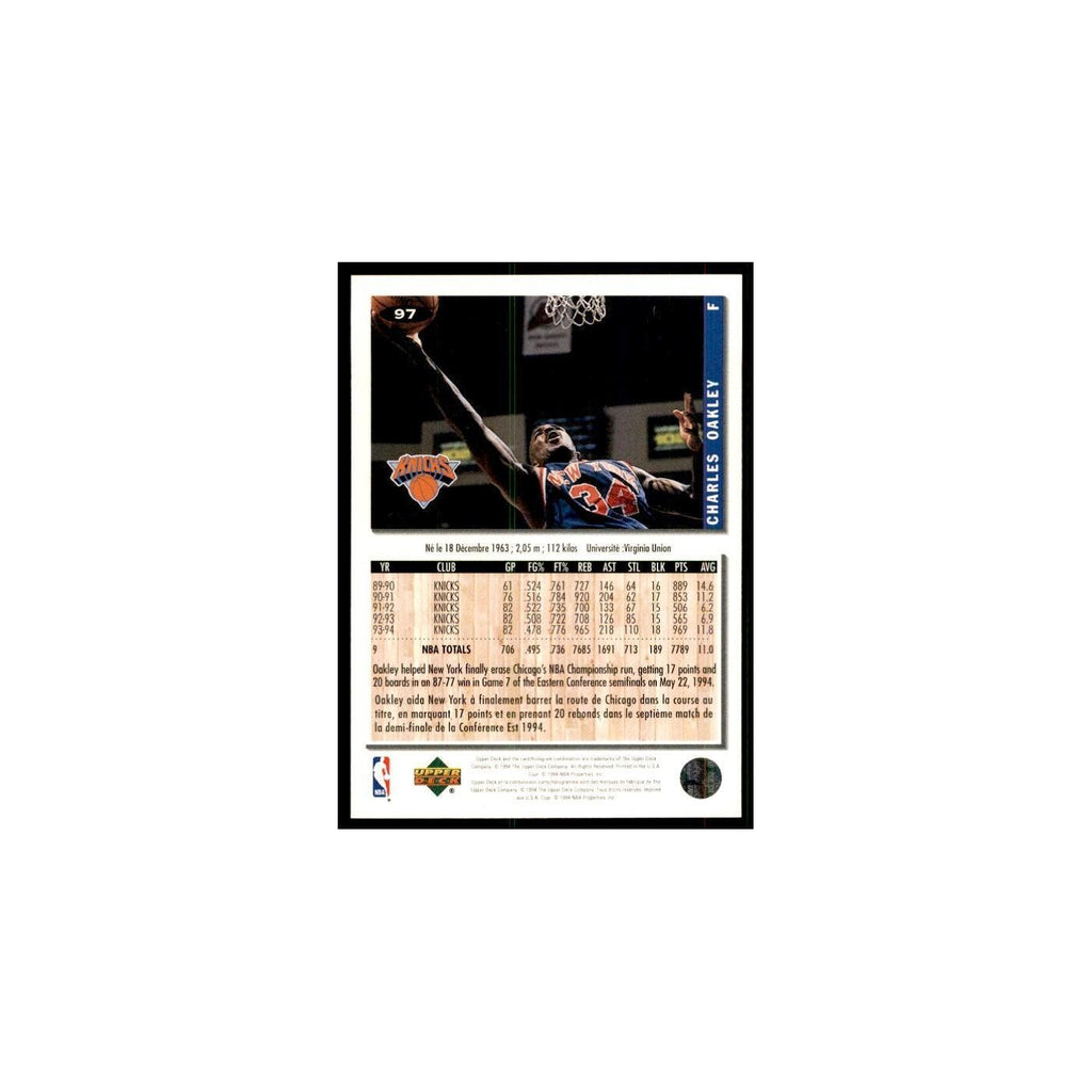 1994 Upper Deck Collector's Choice Charles Oakley Knicks #97