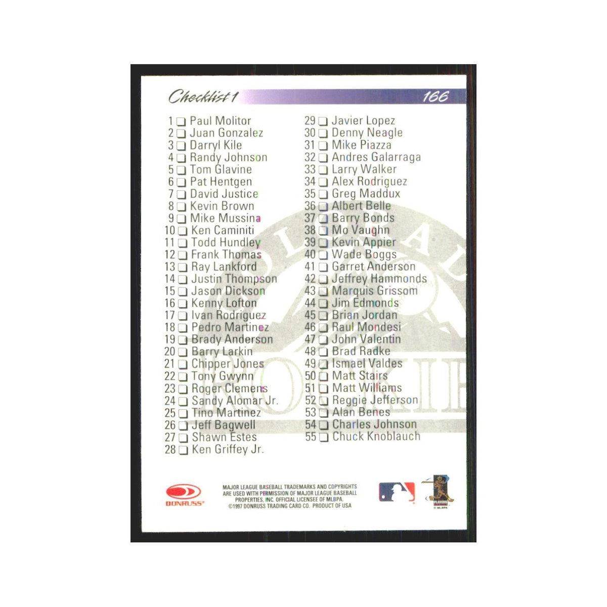 1997 Donruss Larry Walker Rockies #166