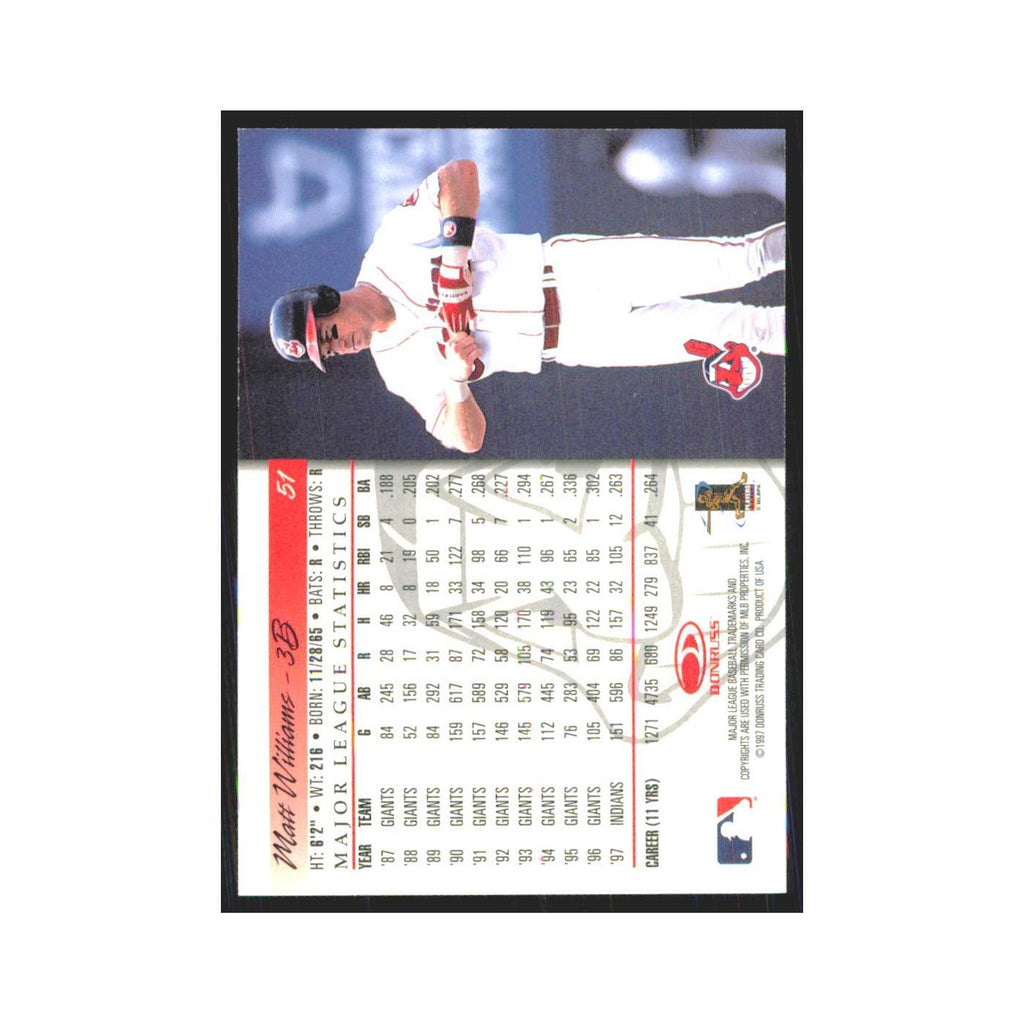 1997 Donruss Matt Williams Indians #51