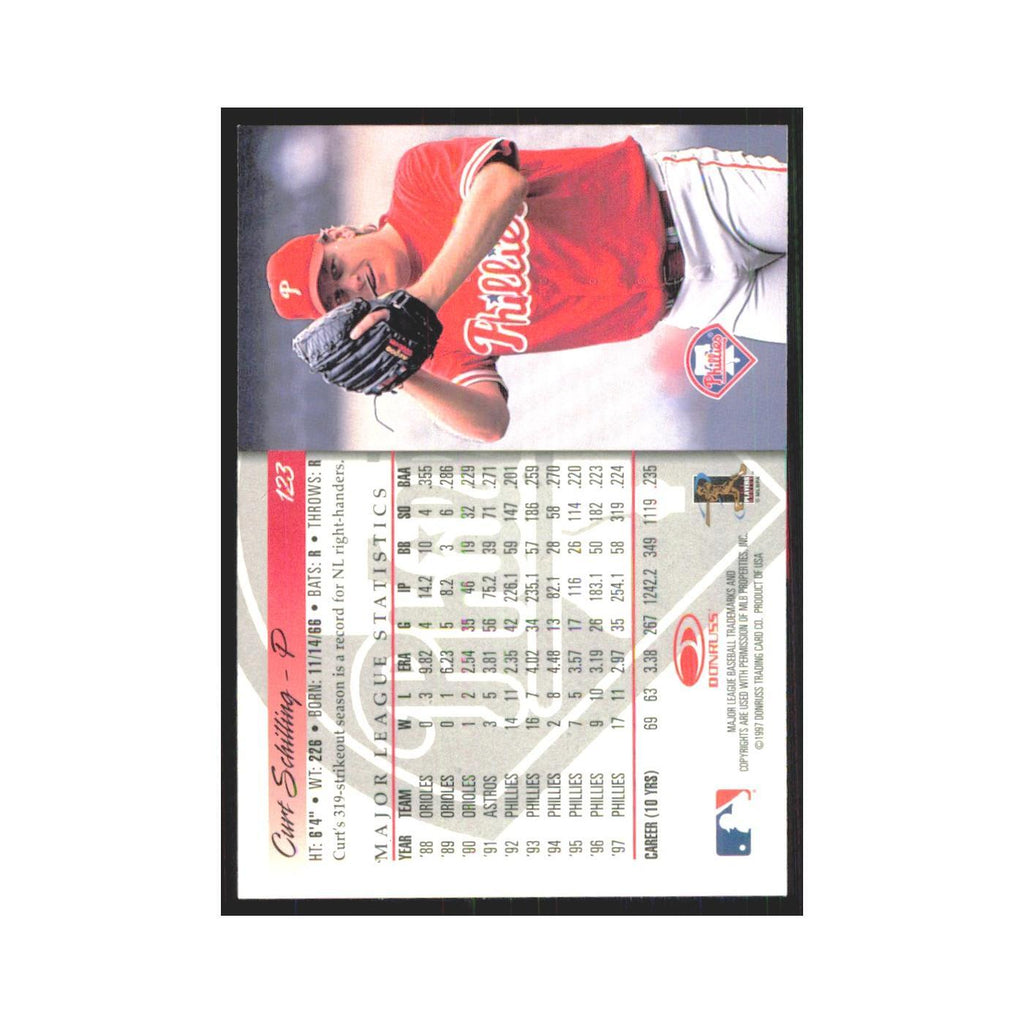 1997 Donruss Curt Schilling Phillies #123