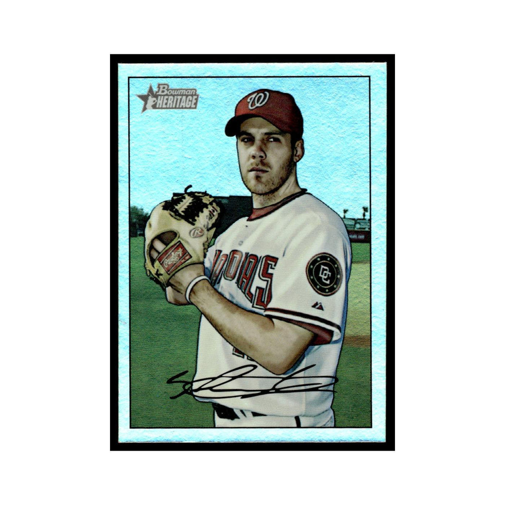 Shawn Hill 2007 Bowman Heritage Foil #5 Washington Nationals Baseball Card NM