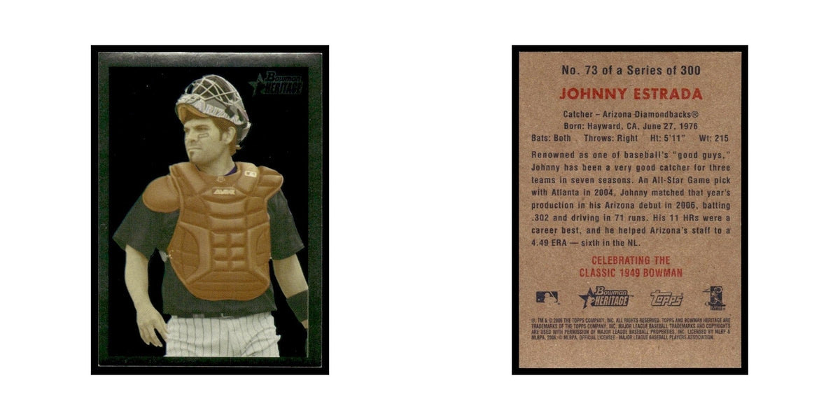 Johnny Estrada 2006 Bowman Heritage Foil #73 Arizona Diamondbacks NM