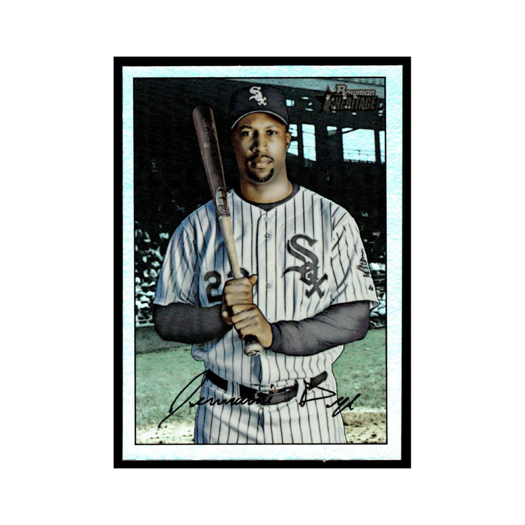 Jermaine Dye 2007 Bowman Heritage Foil #10 Chicago White Sox Baseball Card NM