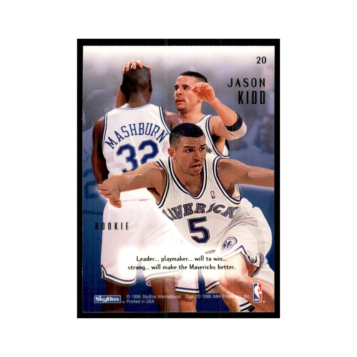 1994 SkyBox E-Motion Jason Kidd RC Mavericks #20