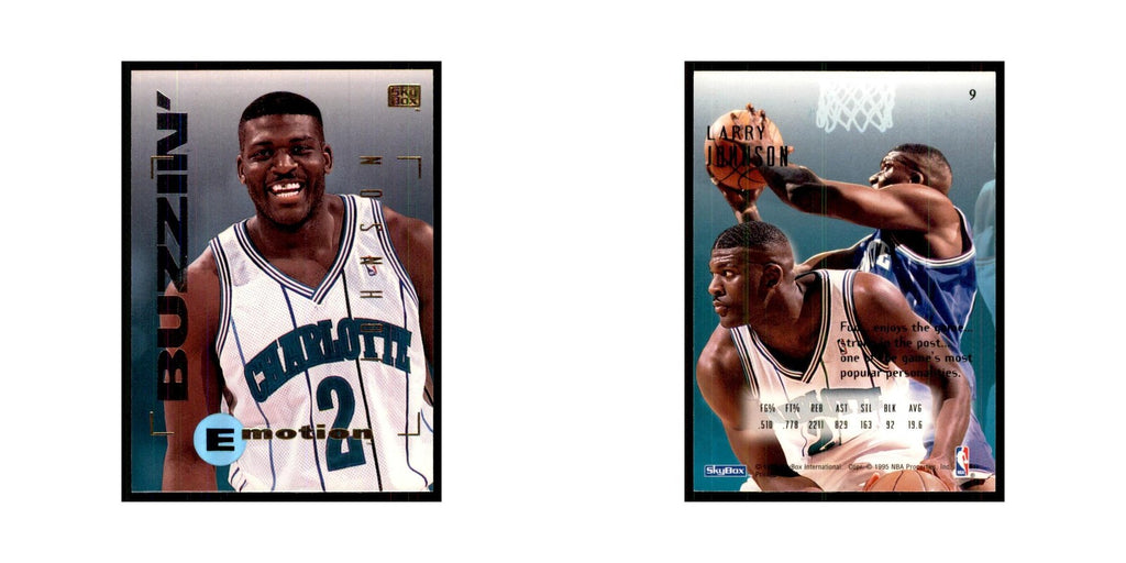 1994 SkyBox E-Motion Larry Johnson Hornets #9
