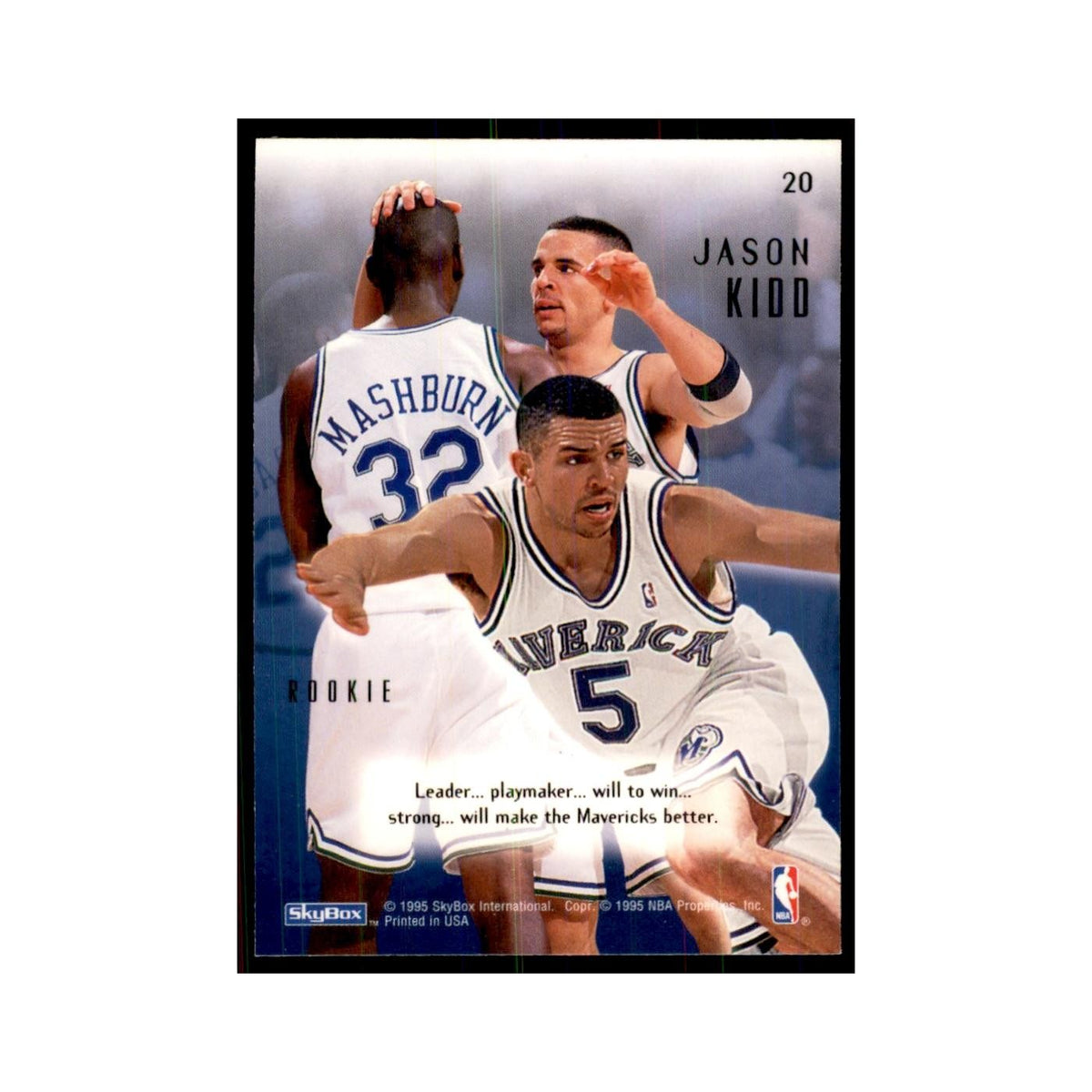 1994 SkyBox E-Motion Jason Kidd RC Mavericks #20