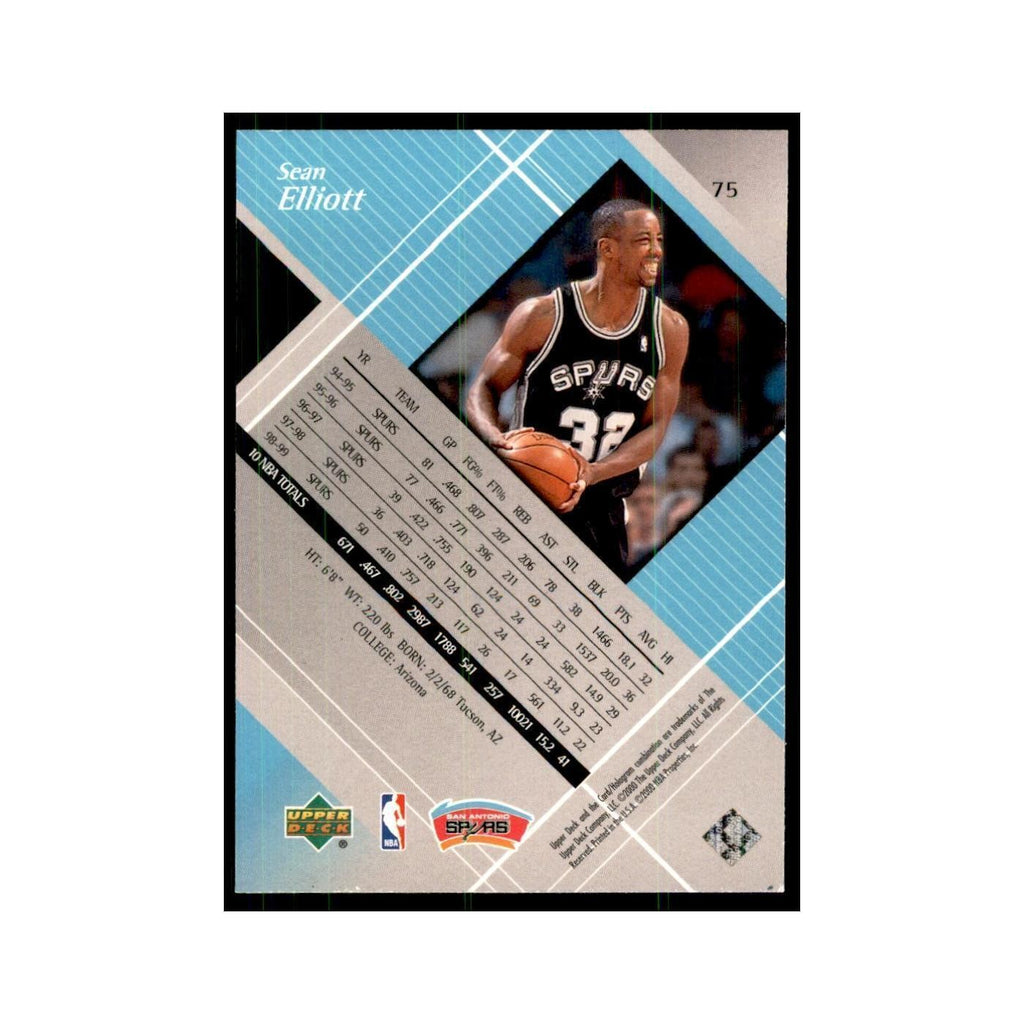 1999 Upper Deck Black Diamond Sean Elliott Spurs #75