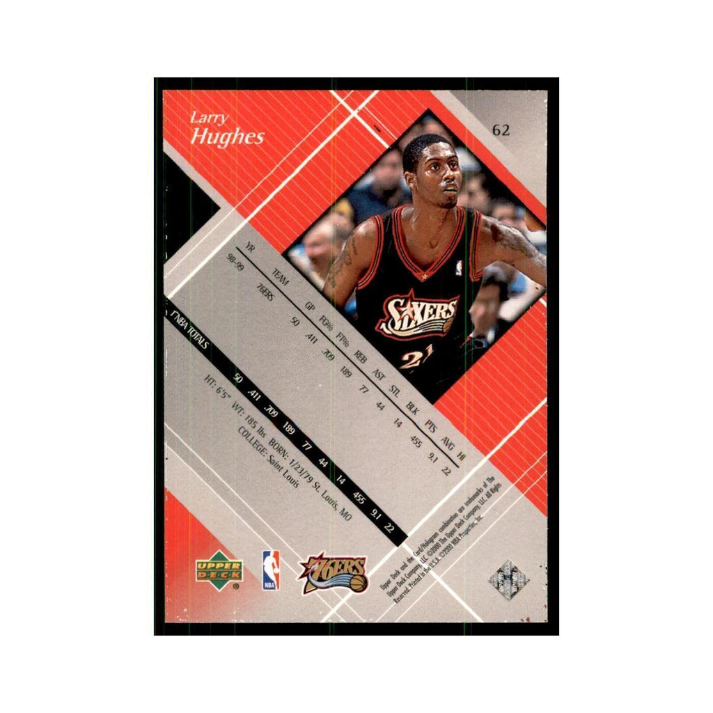 1999 Upper Deck Black Diamond Larry Hughes 76ers #62