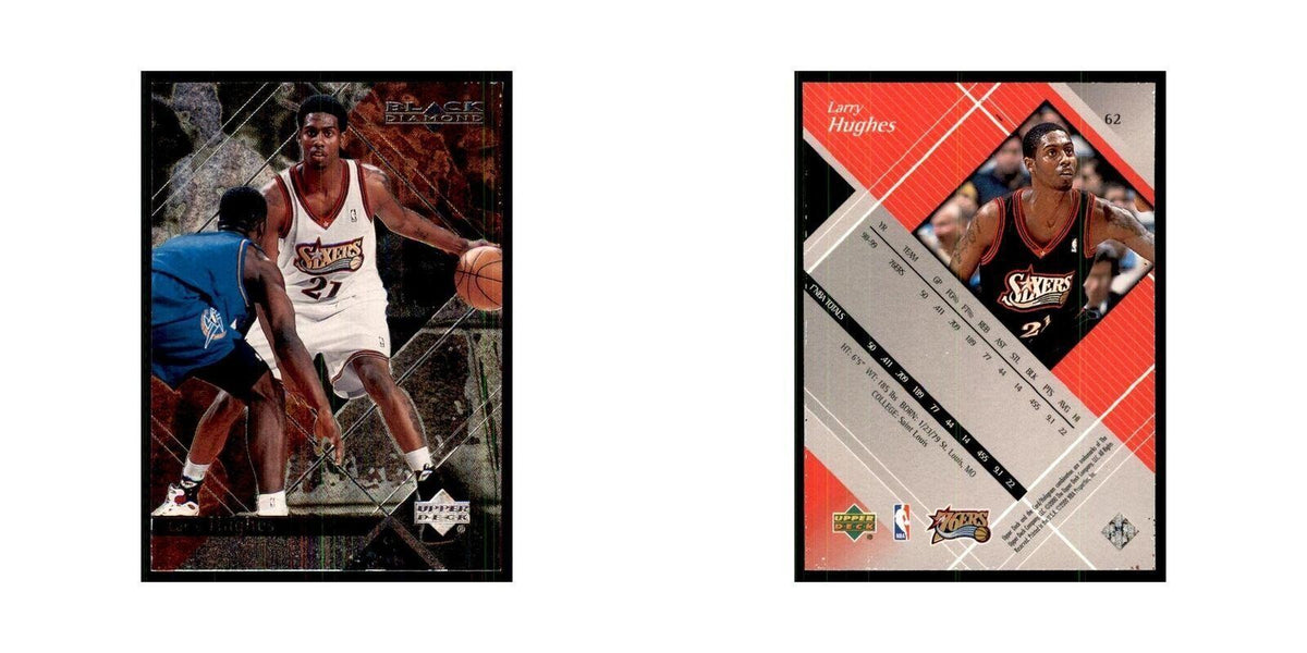 1999 Upper Deck Black Diamond Larry Hughes 76ers #62