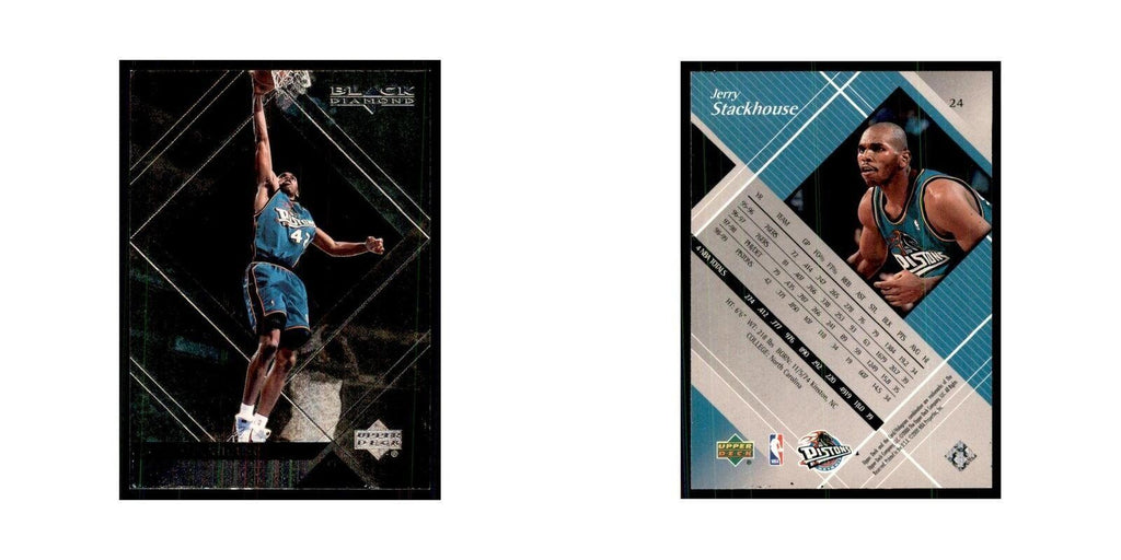 1999 Upper Deck Black Diamond Jerry Stackhouse Pistons #24