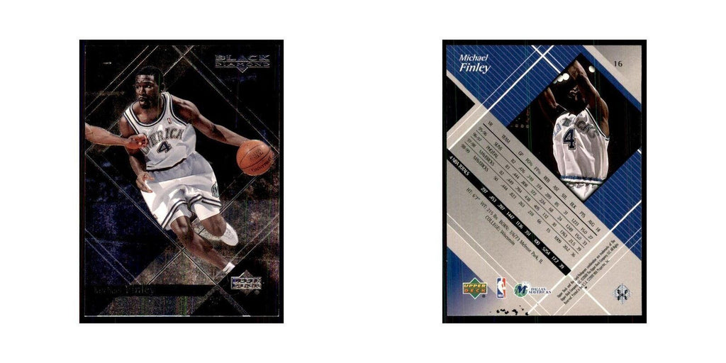 1999 Upper Deck Black Diamond Michael Finley Mavericks #16