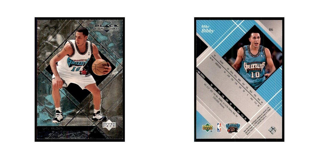 1999 Upper Deck Black Diamond Mike Bibby Vancouver Grizzlies #86
