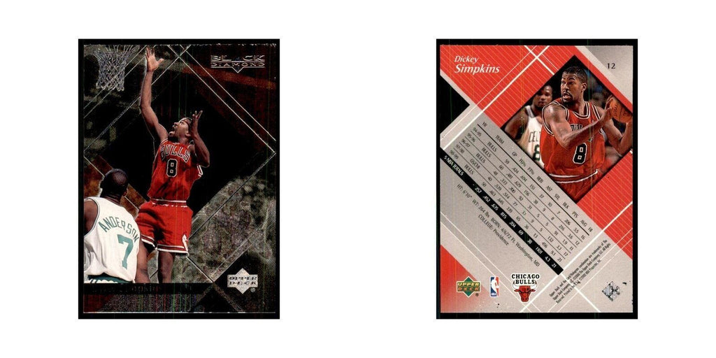 1999 Upper Deck Black Diamond Dickey Simpkins Bulls #12