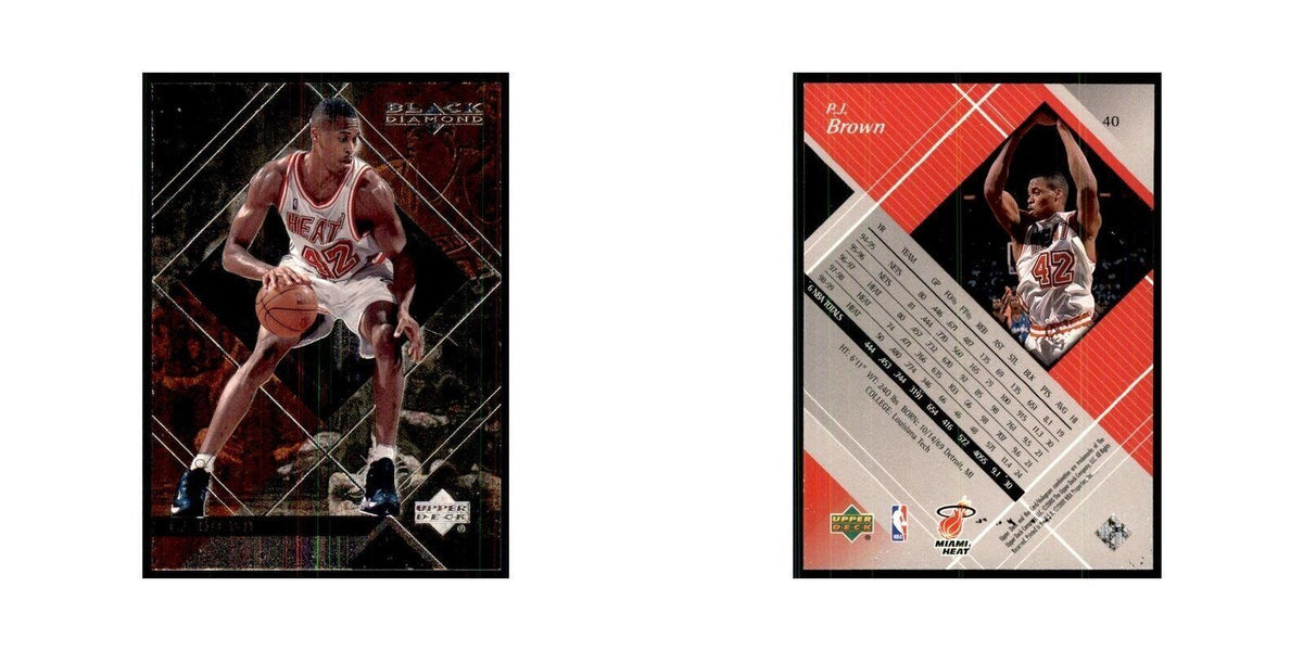 1999 Upper Deck Black Diamond P.J. Brown Heat #40