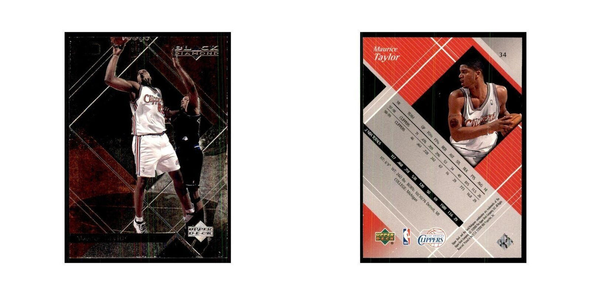 1999 Upper Deck Black Diamond Maurice Taylor Clippers #34